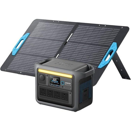 ANKER SOLIX C1000 + 2 X PS100 (200W TOTAL SOLAR PANEL)