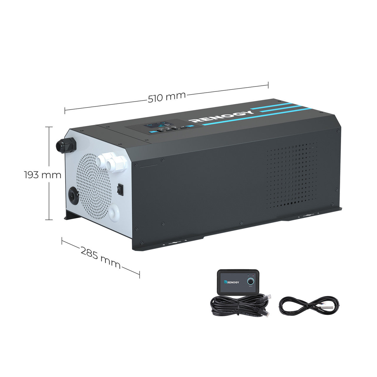 Renogy 3000W 12V Pure Sine Wave Inverter Charger w/ LCD