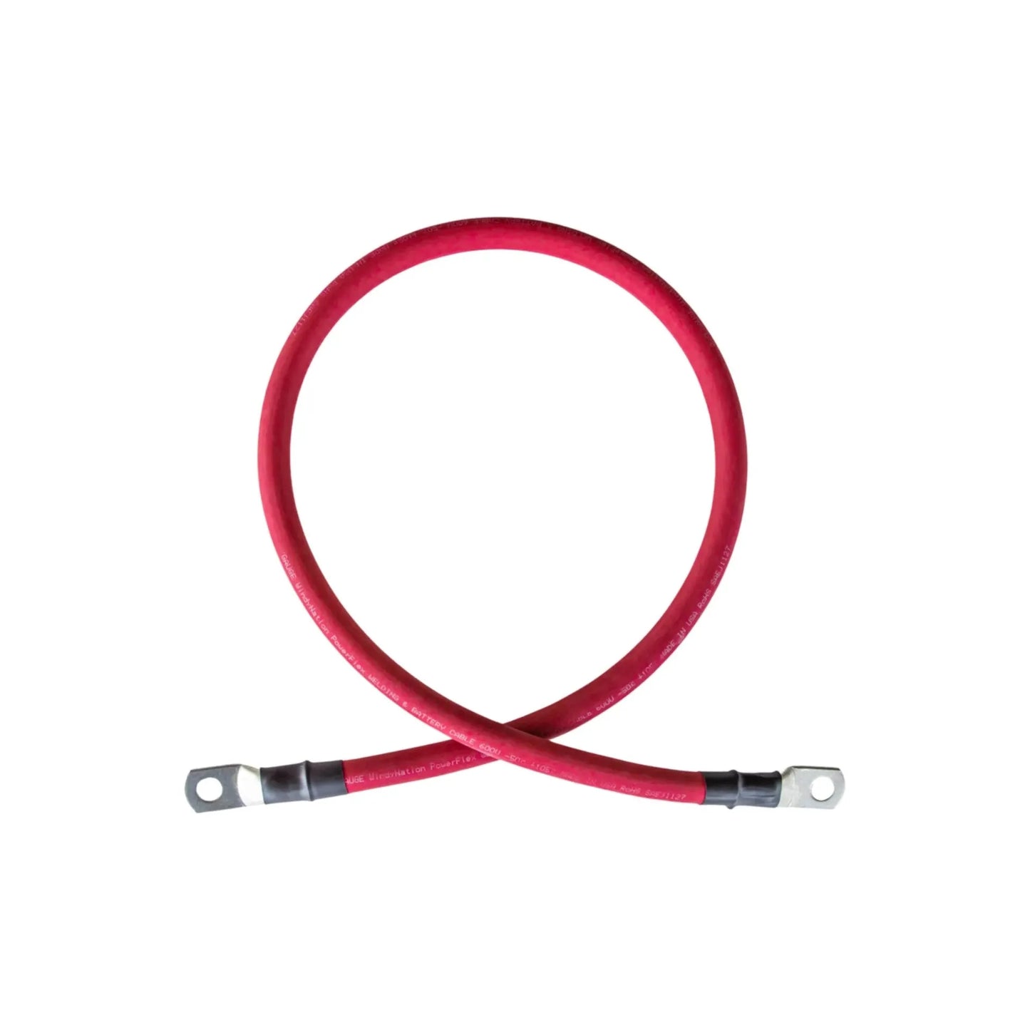 35mm² (240 Amp) Hi-Flex Battery Cable With Lugs - RED