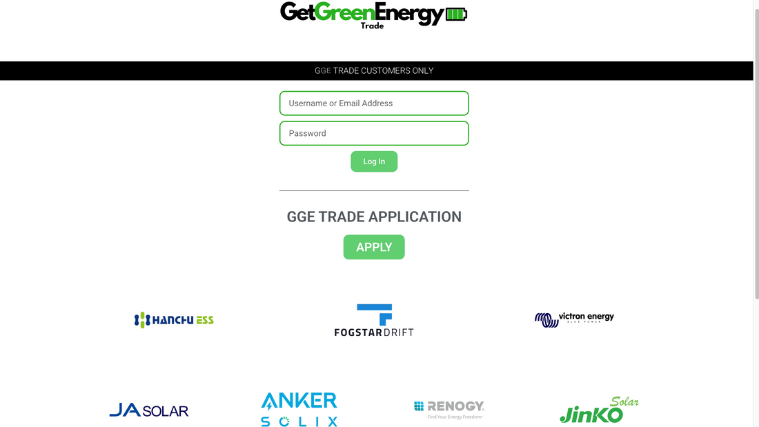 GetGreenEnergy to Launch New Trade Portal for Installers – GGETrade.co.uk