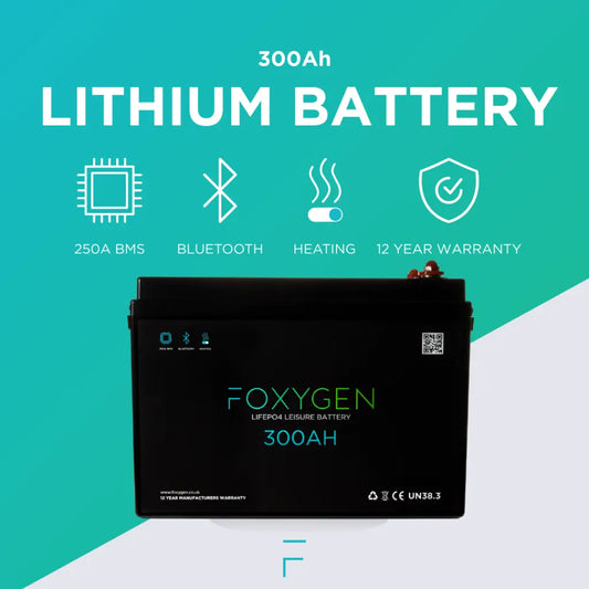 Foxygen 12V 300Ah LiFePO4 Leisure Battery with Bluetooth & Self-Heating