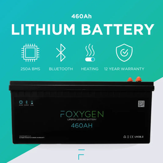 Foxygen 12V 460Ah LiFePO4 Leisure Battery with Bluetooth & Self-Heating