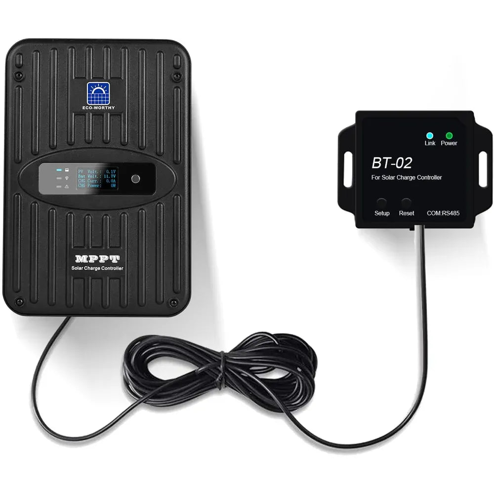 ECO-WORTHY 40A MPPT Solar Charge Controller with Bluetooth, 12V/24V Auto