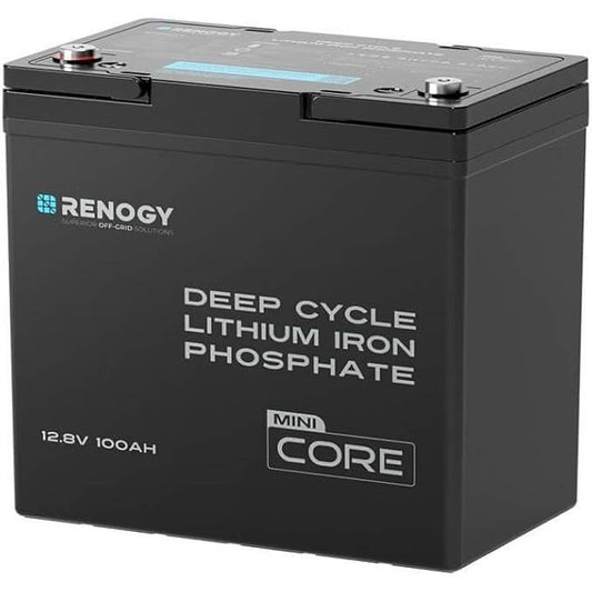 Renogy12V 100Ah Core Series Deep Cycle Lithium Iron Phosphate Battery（Mini Series）