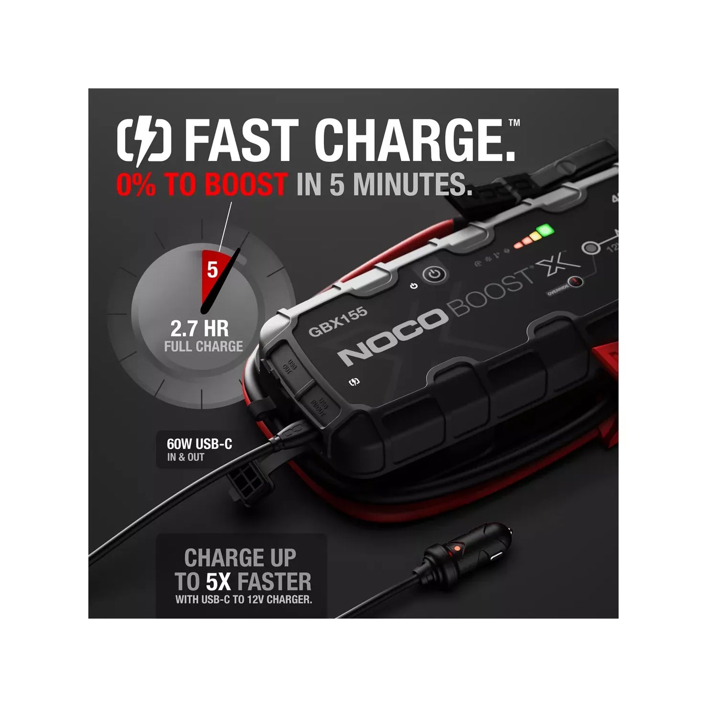 Noco GBX155 Boost X 12V 4250A Lithium Jump Starter