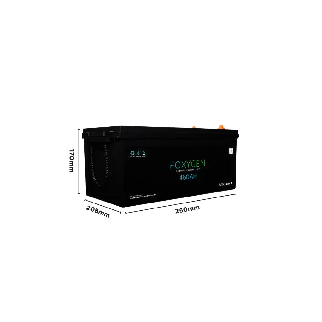 Foxygen 12V 460Ah LiFePO4 Leisure Battery with Bluetooth & Self-Heating