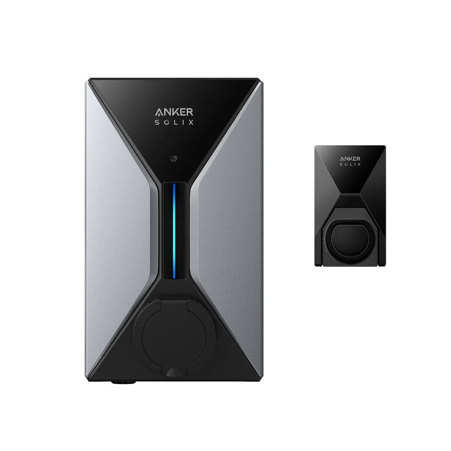 Anker SOLIX V1 7.4kW Smart EV Charger, Type 2 Socket Version with AI-Controlled Solar Charging and App Monitoring