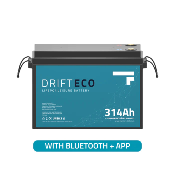 Drift ECO 12V 314Ah Lithium Leisure Battery + Bluetooth