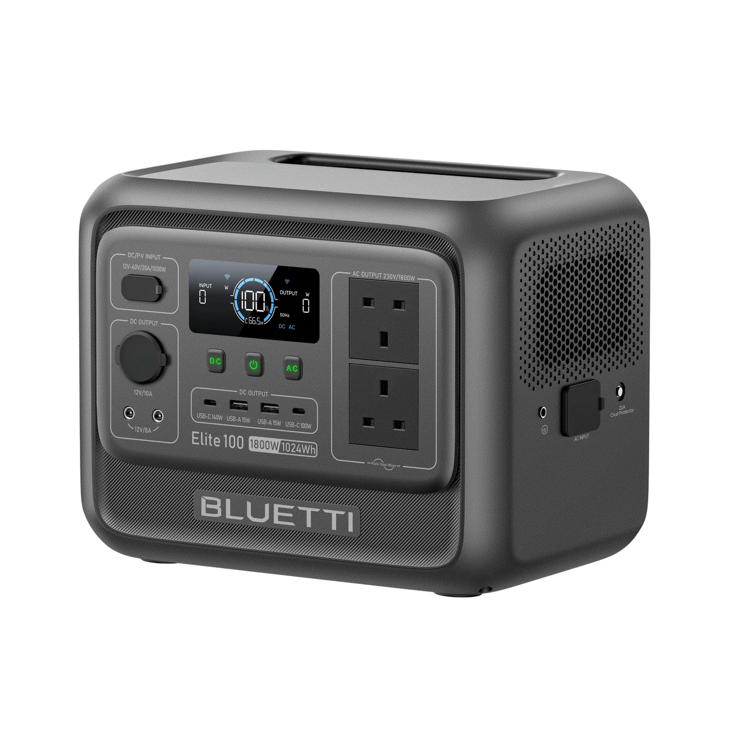 BLUETTI Elite 100 V2 Portable Power Station | 1,024Wh 1,800W