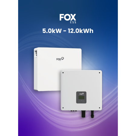 Fox ESS H1 5.0kW Hybrid Inverter & 11.52kWh EP12 Battery Bundle