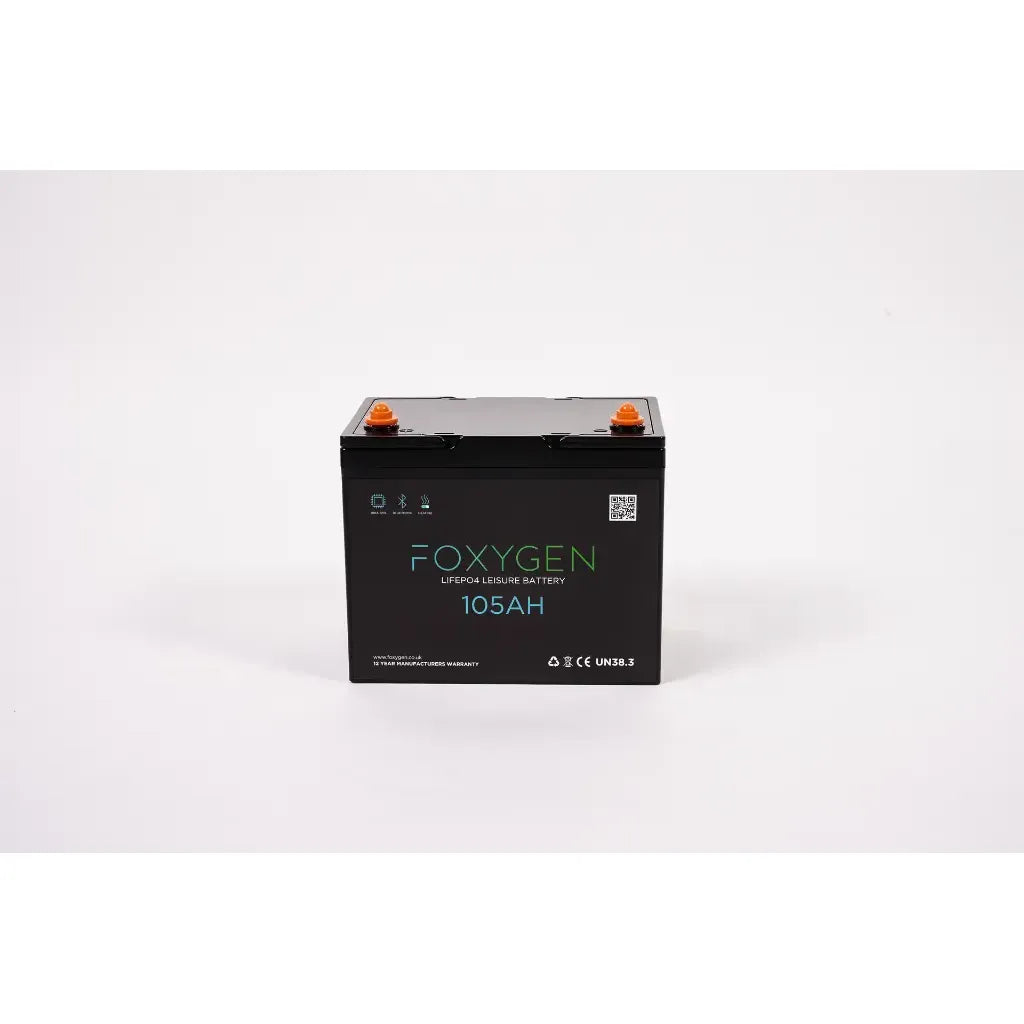Foxygen 12V 105Ah LiFePO4 Leisure Battery with Bluetooth & Self-Heating