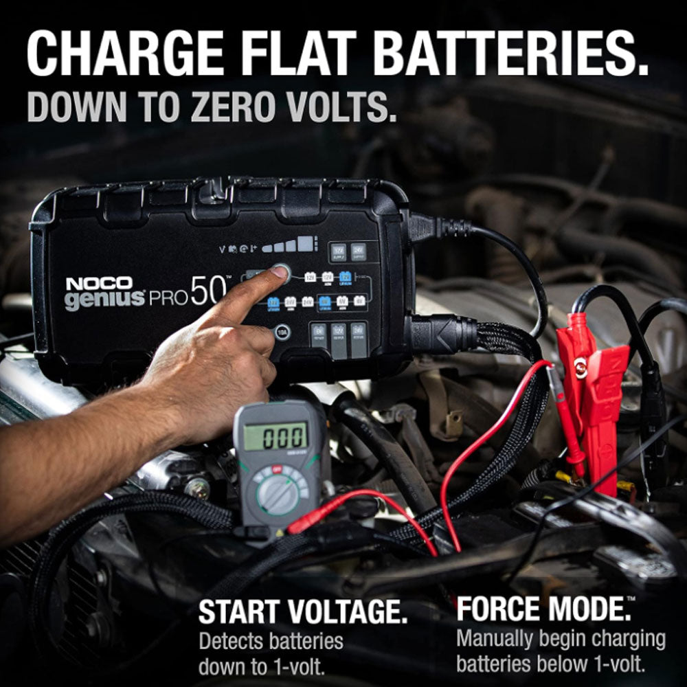 Noco GENIUSPRO50 6V/12V/24V 50-Amp Smart Battery Charger