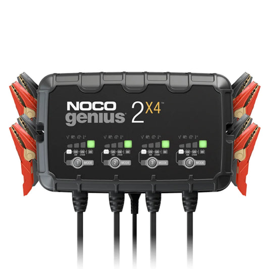 Noco GENIUS2X4 6V/12V 4-Bank 8-Amp Smart Battery Charger