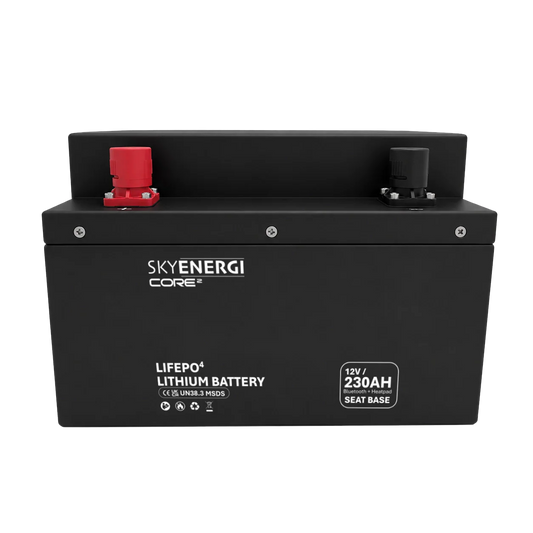 Lithium Leisure Battery - Skyenergi Core2 230Ah Seat-base Bluetooth & Heat-Pad