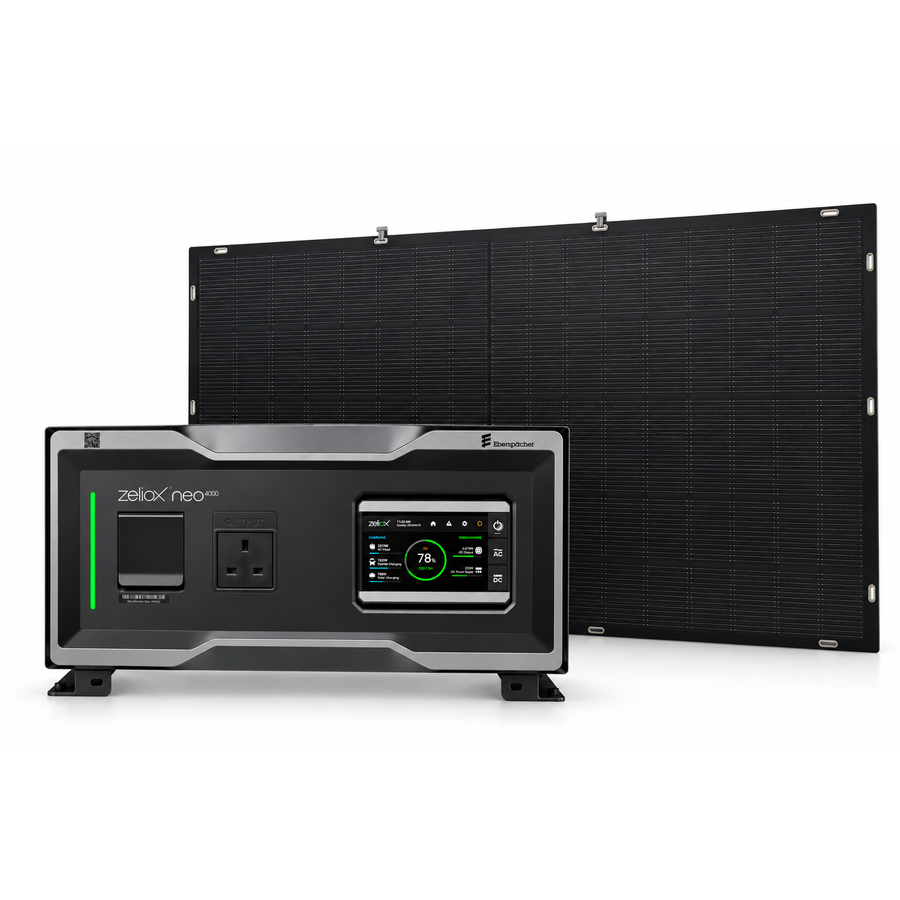 Eberspacher Zeliox NEO 4000W Power System + 1x Einnova 430W Solar Panel Bundle