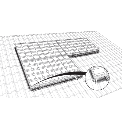 BirdBlocker BB125 - H=125mm (60 x 0.5m Pre-Clipped) - VDV-756003