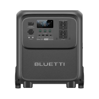BLUETTI Elite 320 3200Wh Portable Power Station, 1800W Output Wheeled Solar Generator with 10ms UPS for Home Backup